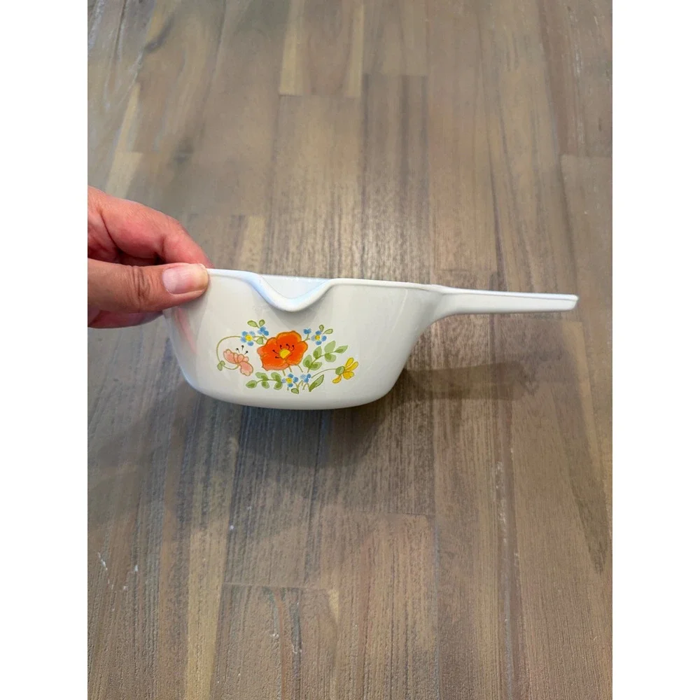 Vintage Corning Ware Apricot Tree Casserole P-43-B & Saucepan P-89-B Set 2pc